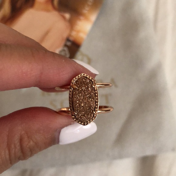 KENDRA SCOTT ELYSE ROSE GOLD RING - Picture 4 of 6